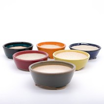 승전분 원형분#2 분재화분, 남색