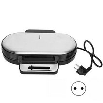 쿠키건 프레스 몰드 Ha-life 110v euusuk 플러그 더블 와플 홈 케이크 메이커 아침 식사 기계 토스터 전기 베이킹 팬 1200w 비 스틱 레이어, [01] Black, [02] EU