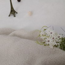 따뜻한 털원단 천 양털후리스 양면 7종, 연베이지