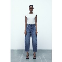 독일 자라 ZARA CARROT FIT TRF 진 - 네이비 블루 102350
