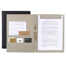 A4 가죽 서류판 미팅 계약 상담 회의 영업 결재판, 그레이