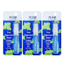 가그린 후레쉬 민트 마우스 스프레이 7ml 3개/입냄새 제거제 구강 청결액 미니, 가그린 후레쉬 민트 3개