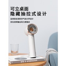 미니 날개없는 탁상용 터빈 핸드 선풍기 충전용, 핑크 업그레이드버전 2200mAh 터보강풍