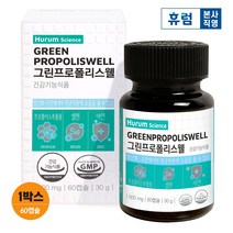 휴럼 그린프로폴리스 웰 1박스 츄어블 구강 항균 아연, 단품, 단품