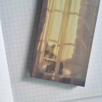 감성 사진 모조지 비점착식 메모장 노트 일기 꾸미기, 단품
