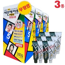 동성제약 세븐에이트 대용량240gx3통 칼라크림 염색약 새치염색약 헤어컬러, 6호(자연스런갈색) 3통, 1개