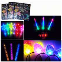 LED 별봉콘서트 행사 단체 응원봉 응원도구 별 팔찌 발광스틱 콘서트 스틱 별봉, 형광 하트 안경 (옐로우)