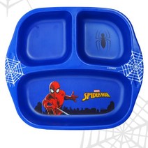 스파이더맨 유아 식판 유치원등원 준비물 간편세척 떡뻥 친구애기 선물 미니 도시락