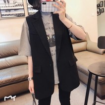 RENXING 2022 여성 하프 베스트 정장 베스트 정장조끼 조끼