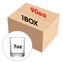 캔들 용기 투명 글라스 7온스_90개(1BOX)/도매, 90개