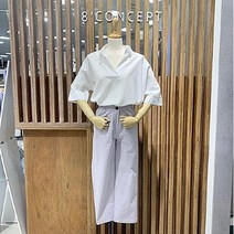 에잇컨셉 플레인반오픈 블라우스 C22E1FBL020 (2컬러)