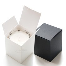 [캔들이케아] 9oz 캔들포장박스 블랙 화이트, 10개