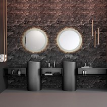 스텐 세면대 인테리어 프레임 고급 세면볼 호텔, 4. 블랙+수도꼭지A