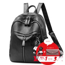 ZZJJC 여성 소프트 가죽 질감 패션 대용량 백팩