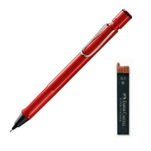 LAMY 사파리 샤프 레드 + 샤프심 랜덤발송 세트, 0.5mm, 8세트