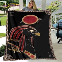 구스베개 구스이불커버 구스이불 이집트 신 테마 세스 바스토 Amun 담요 플란넬 던지기 부드럽고 거실 침실 침대 소파, [06] 180x230cm, [05] 5