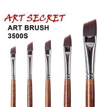 아트시크릿 3500 S 수채화 아크릴 다용도 사선 붓 프리스타일, 16