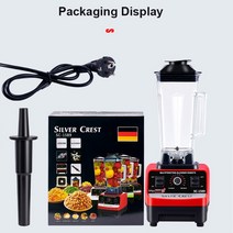 제빵 반죽기4500W 튼튼한 상업용 블렌더 6 블레이드 믹서 쥬서 푸드 프로세서 아이스 스무디 고출력 주, 미국, EU 플러그, 01 Single_01 EU 플러그