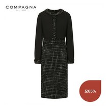 꼼빠니아 꼼빠니아 H라인 트위드 원피스-CW21OP0303907A
