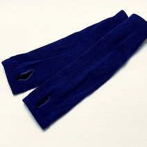 사계절 실내용 여성 암 워머 팔 손목 토시 니트 감청색