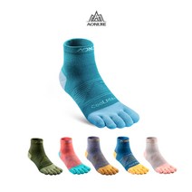 오니지 쿨맥스 등산 러닝 스포츠 발가락 양말 중목 E4806S (S M L), Army Green