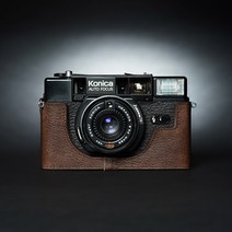 소가죽 코니카 Konica C35 AF AF2 카메라 가방 C35 가죽 슬리브 필름, C35 AF2 베이스 [코코아 브라운]