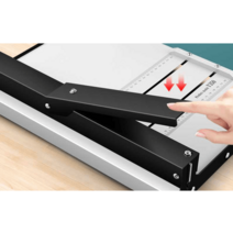 문서접지기 종이접지기 수동 접지기 오시기 주보, 297x460MM 짙은 녹색가죽패턴표지100매