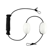 닻줄 앵커 로프 낚시용 배 요트 고무보트 투명카약 풍닻 보트고무보트 공기주입보트 leash tow rope 액세서리 라인 타기 30 ft 듀얼 엔드 클립 안전 장비 낚시 플로트, 하얀