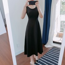 강력추천!!! 부드럽고 풍성한 셔링 나시 롱 드레스 롱 원피스 봄원피스 여름원피스 나시원피스 플레어원피스