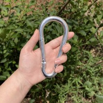 솔라콤 강철 카라비너 캠핑용품 비나 캠핑 낚시 등산, 14mm