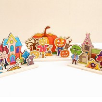 민화샵 할로윈 나무 장식소품 diy 만들기 할로윈소품 할로윈장식 우드소품, 할로윈나무장식_드라큘라
