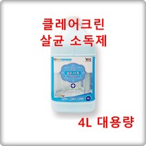 클레어 크린 살균 소독제 업소용 대용량 4L, 1개