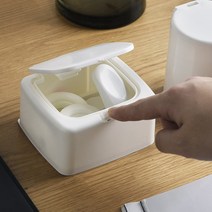 원터치 인공눈물 보관통 사각 심플 면봉 일회용안약 케이스 약품 알약 렌즈 수납 박스 화장솜통 머리끈 이쑤시개 보관함 일회용밴드 립스틱