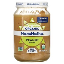 MaraNatha 유기농 피넛버터 크런치 454g(16oz)