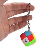 2X2 3X3큐브 미니큐브 열쇠고리 두뇌개발 큐브, 2x2 컬러