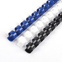 플라스틱 제본스프링 루즈링 8mm 100개 깔끔한자료정리 맞춤노트 제본기소모품 제본용품 제본용링 알뜰한, 흰색