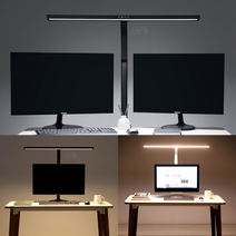 LED 파파스탠드 와이드 블랙 화이트 500S 800S 모니터 책상 독서등 학습용 사무용, 500S(화이트)