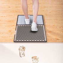 오염 방지 소독조 발판 소독매트 발판소독기 현관, 브라운 미끄럼 방지 매트  83x45cm