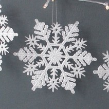 화이트 눈꽃 설정 (6P) - 15cm