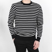 모룸 세인트 단가라 남자 스트라이프 라운드넥 니트웨어 3컬러 M1089