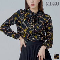미쏘 미쏘 뉴클래식문양 블라우스_MIWBL9V02A