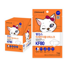 웰킵스 미세먼지황사마스크 중형 KF80, 10개입, 5개, 백색