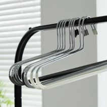 홈앤하우스 홈앤하우스 논슬립 옷걸이 PVC 멀티 코팅 바지걸이 10P 모음, 다크그레이 단품