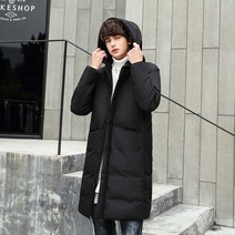 리더스 남자 오리털 덕다운 롱패딩 점퍼 후드스타일