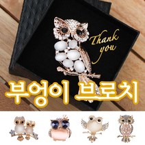 브로치뱃지어버이날스승의날 부엉이