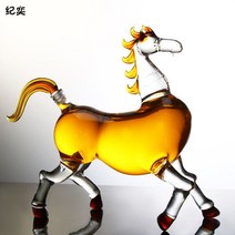담금주유리병 십이지신 12간지 담금주 술병 과실주병 위스키병, 말