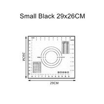 실리콘 베이킹 매트 피자 반죽 제조기 주방 리 도구 악세사리 드, 03 Black 29x26cm
