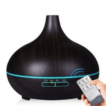 불멍가습기 uv가습기 기화식가습기 고품질 550ml 아로마 테라피 에센셜 오일 디퓨저 우드 그레인 원격, 06-01, 유럽 ​​연합