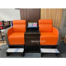 당구장 휴식 의자 가죽 소파, 퍼플 프로스트 벨벳