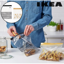 이케아 정품 ISTAD 대형50장 비닐백 지퍼백 정리, ISTAD 대형(50장) 색상랜덤